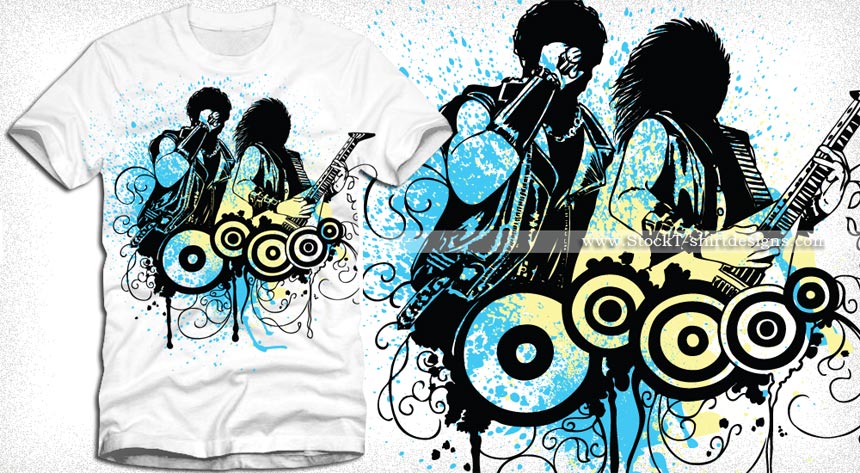 Rock Concert Vector T-shirt Design