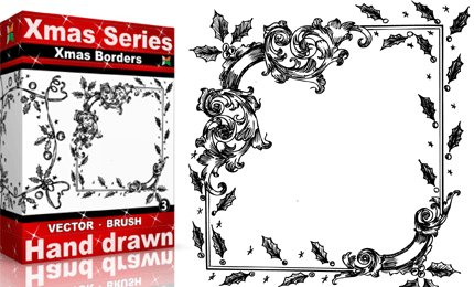 Xmas Series: Hand Drawn Xmas Borders