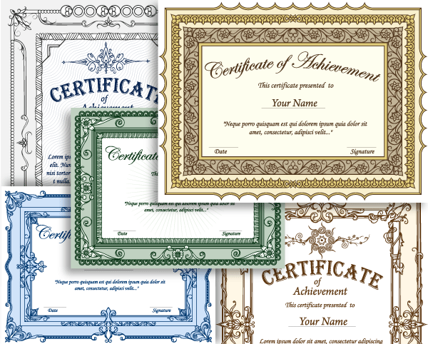 Certificate Border Vector Set-1