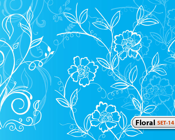 Hand Drawn Floral -Set-14