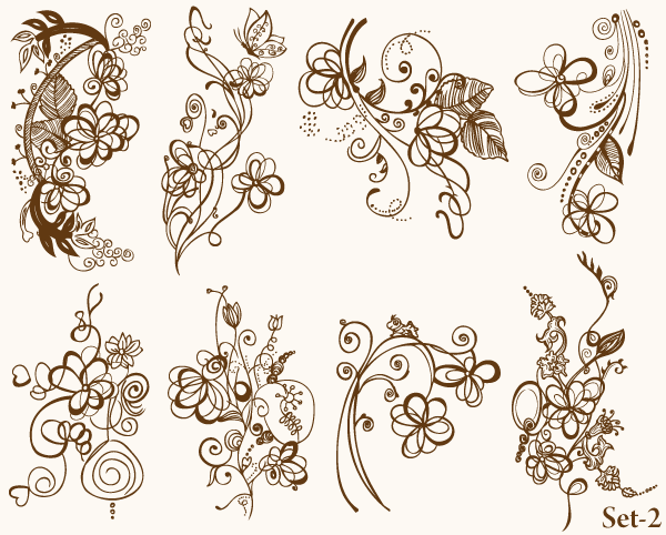Floral Vector Illustrator Set-2