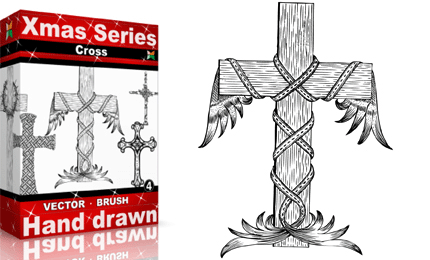 Xmas Series: Hand Drawn Cross