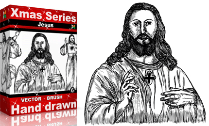 Xmas Series: Hand Drawn Jesus