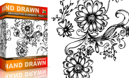 Vol.9 : Hand Drawn Sketchy Decorative Elements