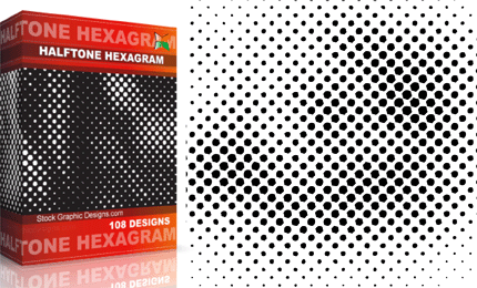 Halftone Hexagram Pack