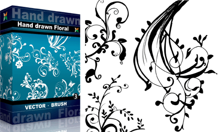 Hand Drawn Floral – Set.1 | Vol : 3