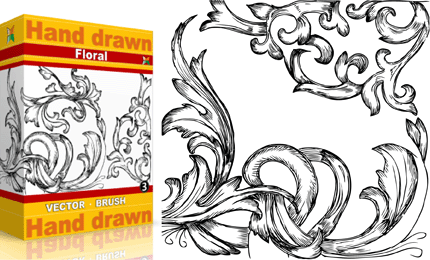 Hand Drawn Floral – Set.2 | Vol : 3