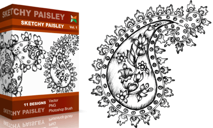 Sketchy Paisley